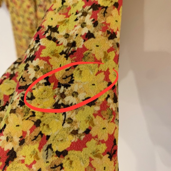 Urban Outfitters Yellow Flutter Sleeve Floral Maxi Dress - Picture 8 of 9